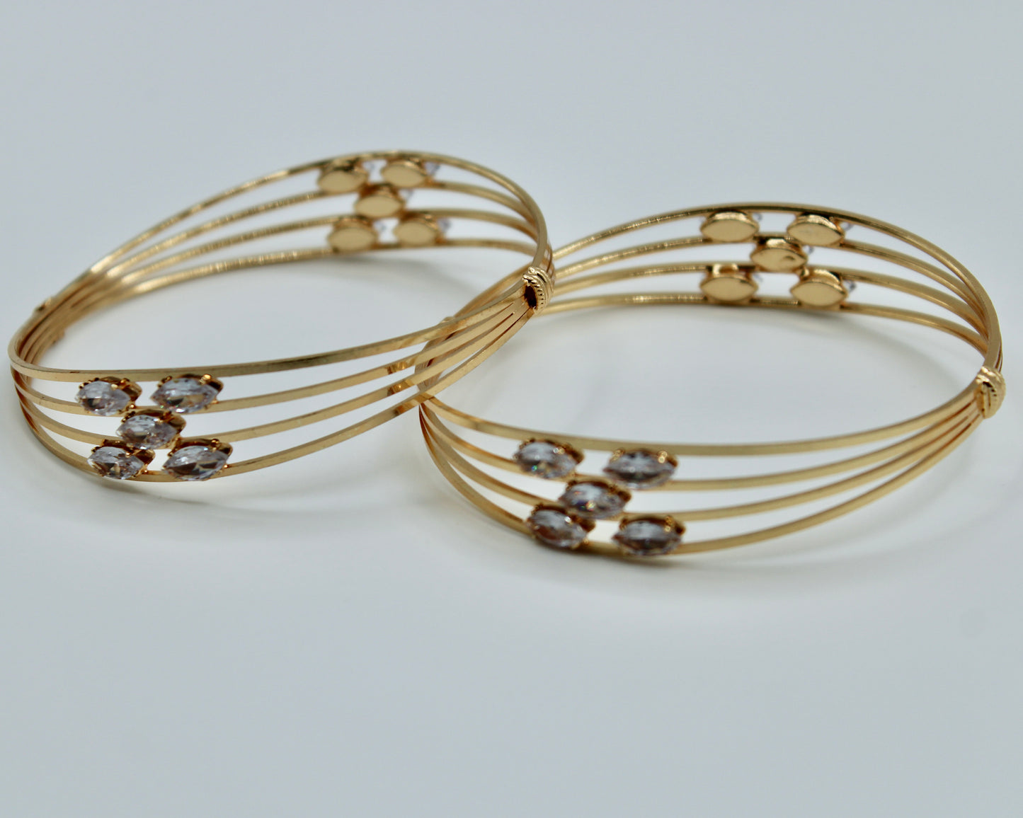 Golden Layered Kada Set - E2273