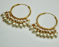 Faux Pearl Baali Earrings - E535