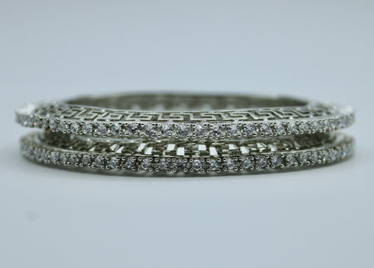 Cubic Zirconia Bangle Set - E2245