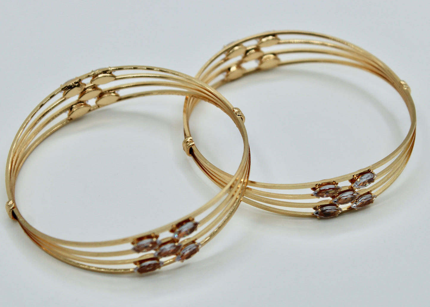 Golden Layered Kada Set - E2273