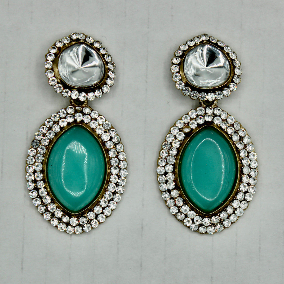 Cubic Zirconia Cocktail Earrings - E543
