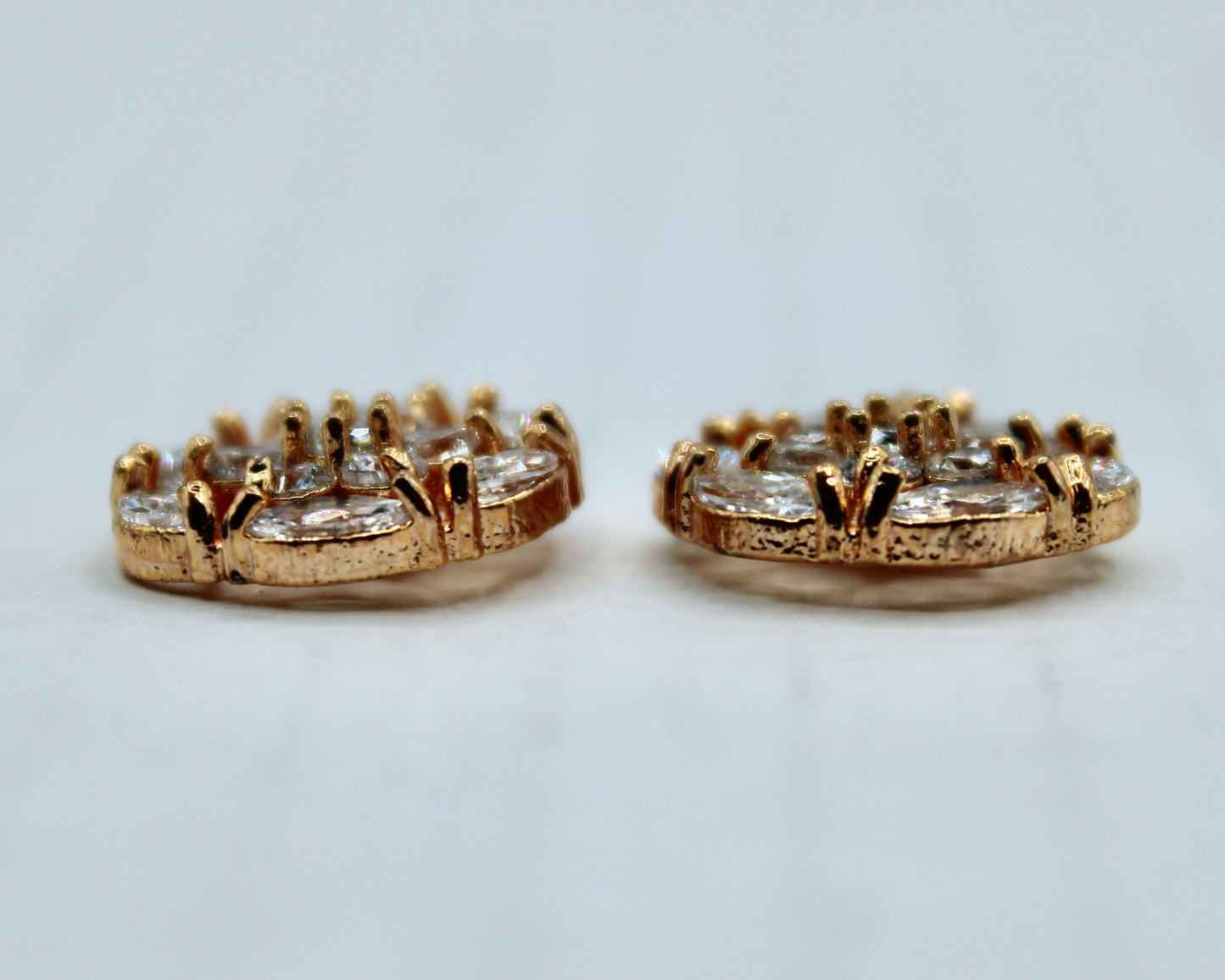 Floral Cubic Zirconia Studs - E2318