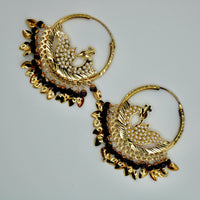 Faux Pearl and Crystal Baali Earrings - E533