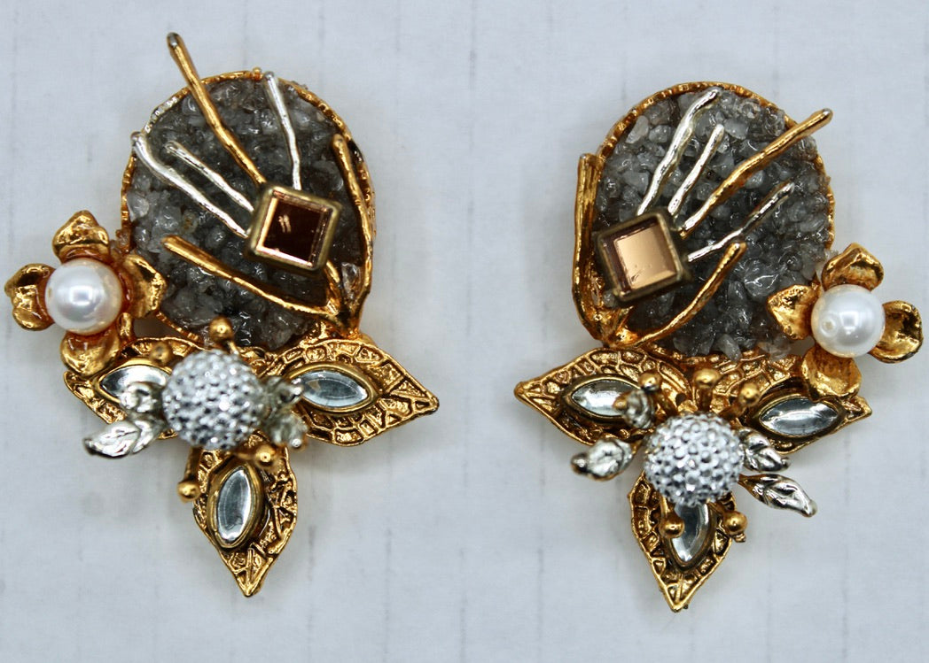 Turkish Crushed Stone Earrings - E2302