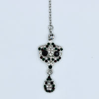 Dark Ruby and Emerald Cubic Zirconia Teeka - E513