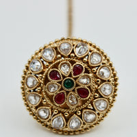 Kundan Rajistani Teeka with Bead Detailing- E530