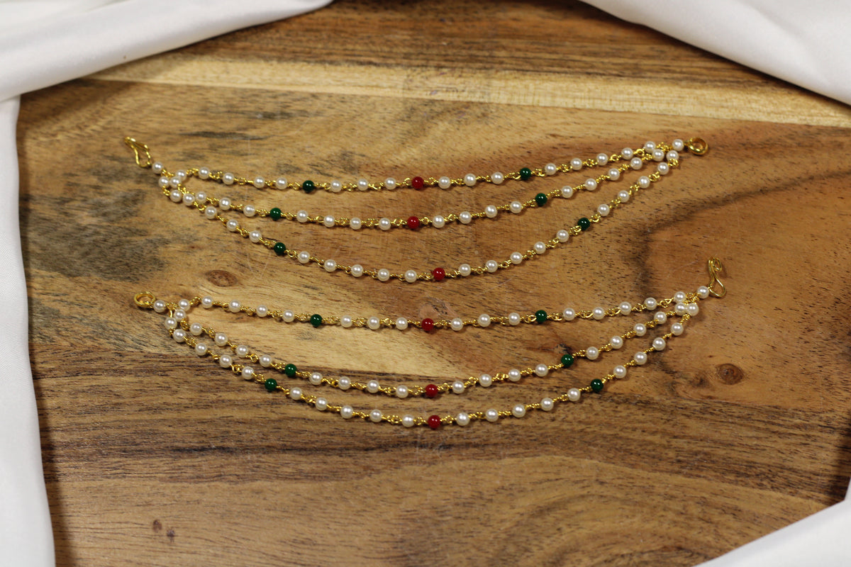 Faux Bead And Pearl Multicoloured Sahara - E843