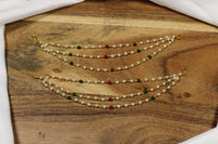 Faux Bead And Pearl Multicoloured Sahara - E843