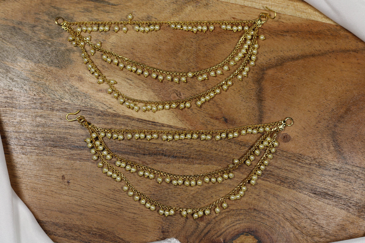 Faux Pearl And Bead Sahara - E837