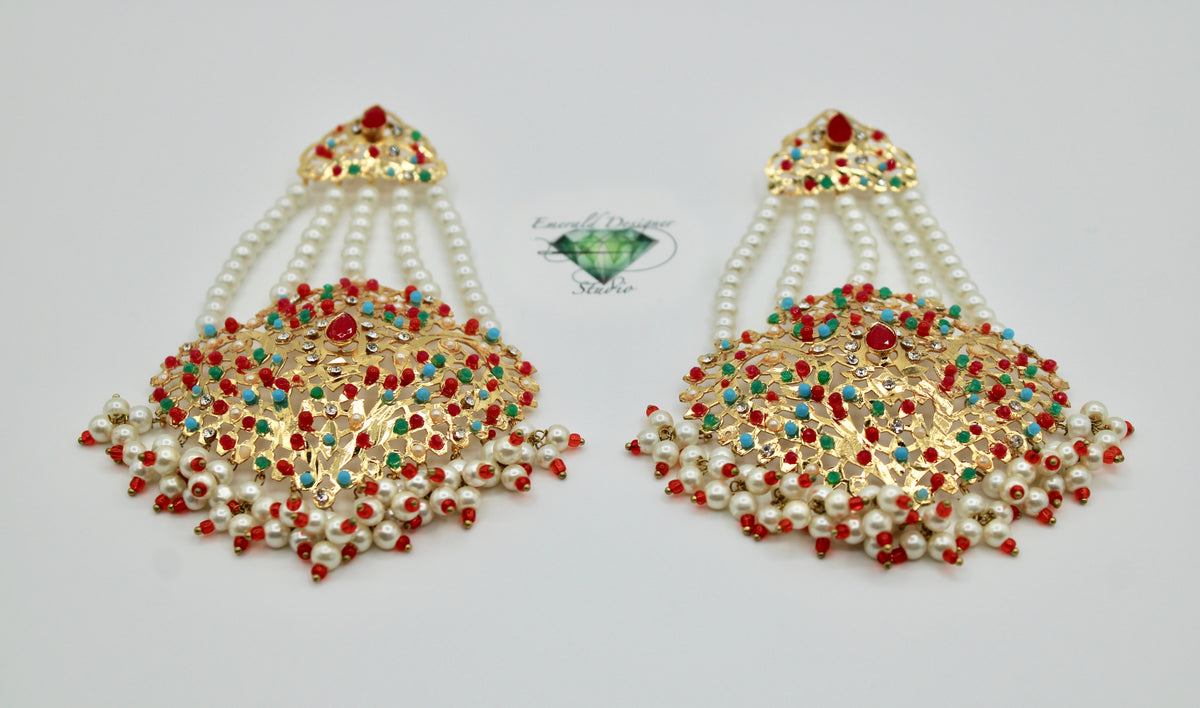 Hyderabadi Jhumer Earrings - E1298