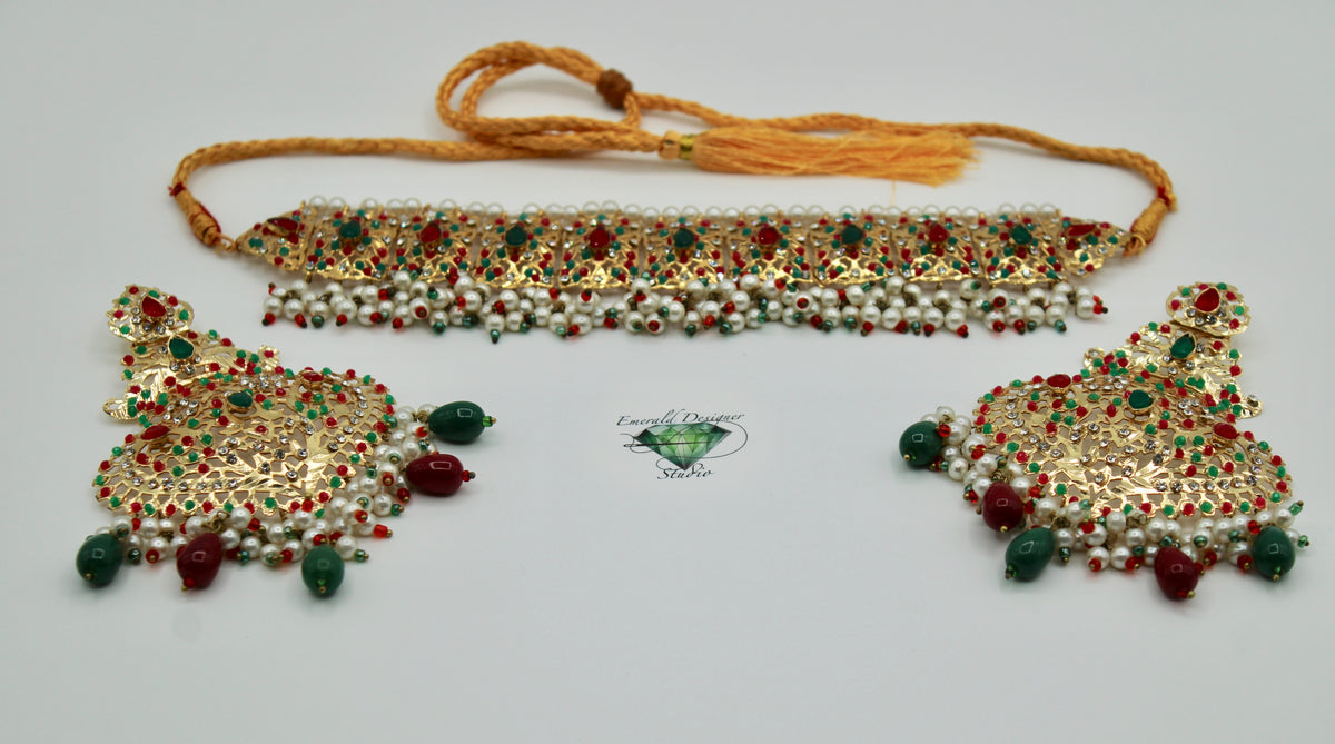 Nauratan Choker Necklace Set - E1295