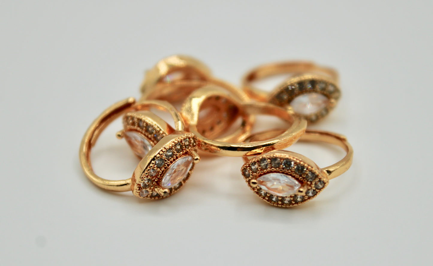 Cubic Zirconia Toe Ring - E1294