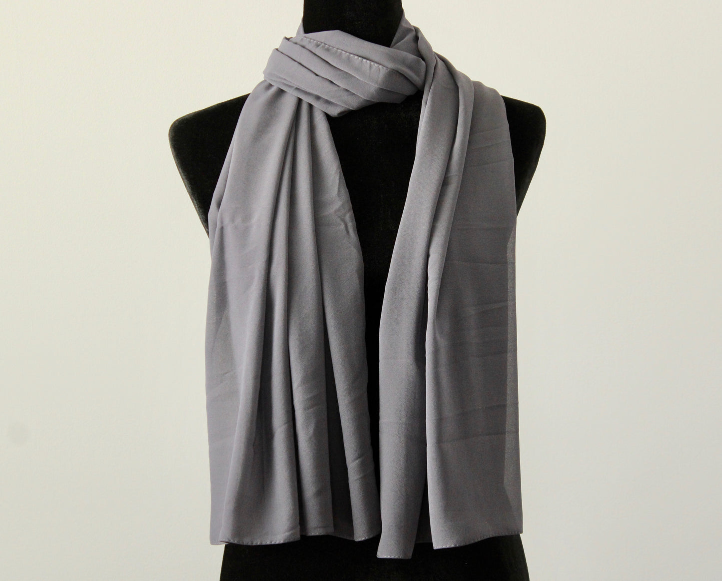 Solid Georgette Hijab - E1375