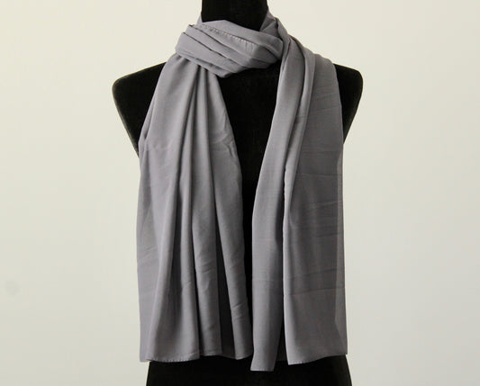 Solid Georgette Hijab - E1375
