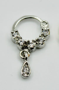 Cubic Zirconia Nose Ring - E1351