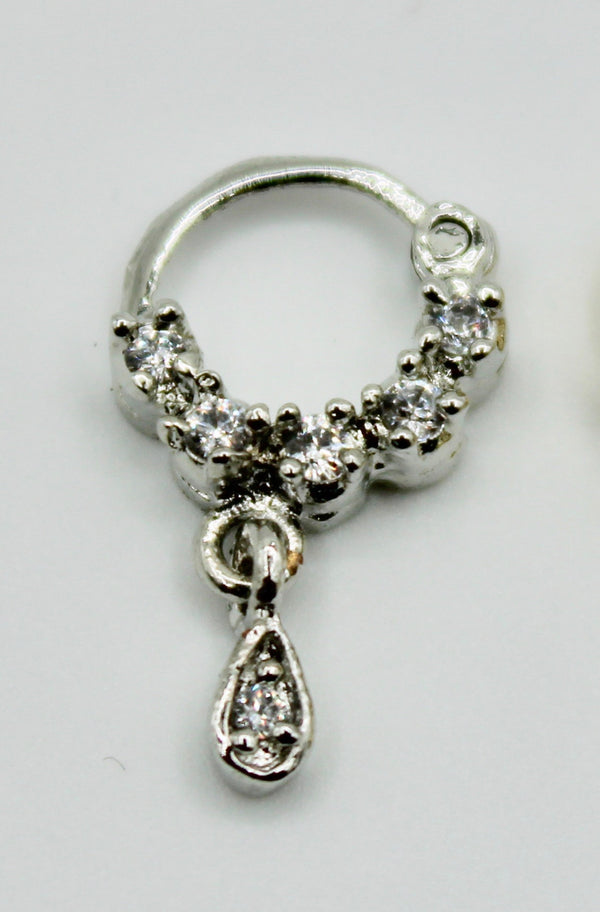 Cubic Zirconia Nose Ring - E1351