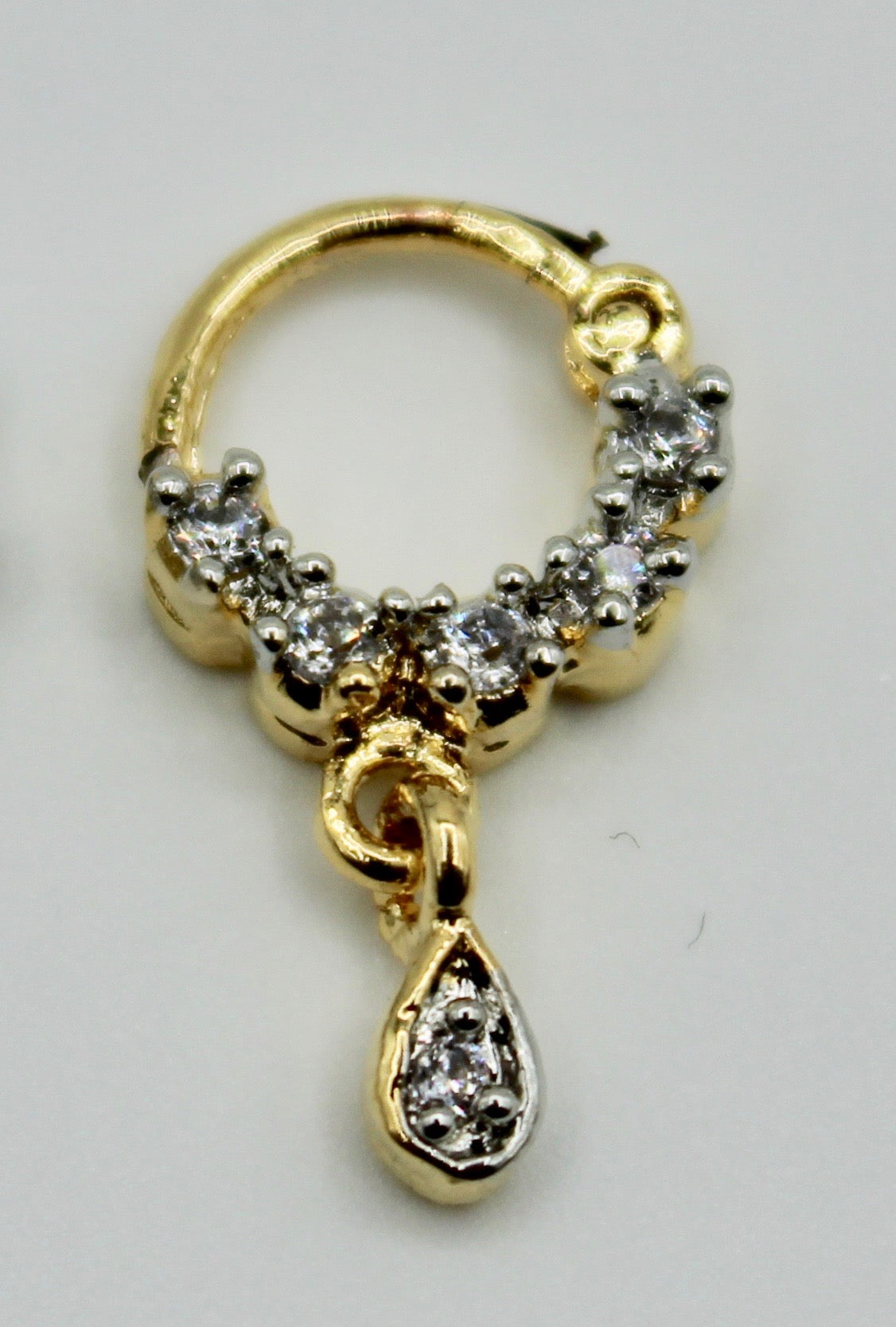 Cubic Zirconia Nose Ring - E1351