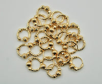 Gold-Tone Nose Ring - E1356