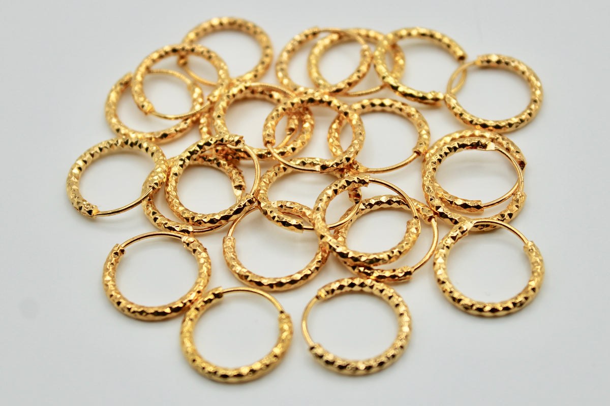 Gold-Tone Nose Ring - E1356