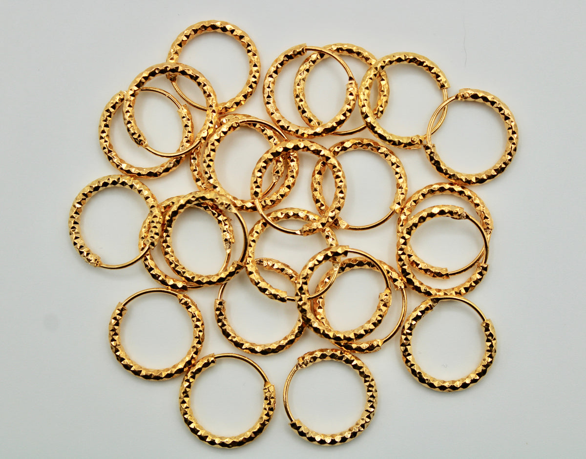 Gold-Tone Nose Ring - E1356