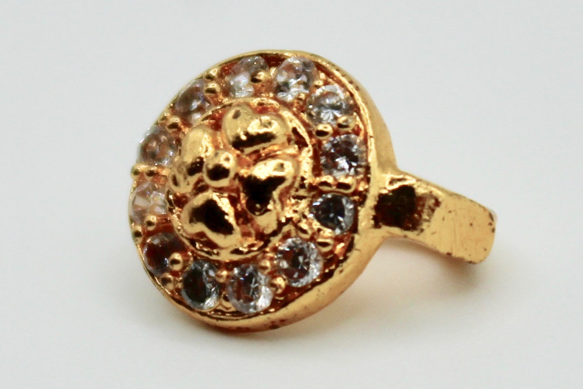 Clip-On Cubic Zirconia Nose Pin - E1622