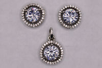 Cubic Zirconia Pendant Set - E874