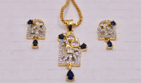 Cubic Zirconia Pendant Set - E1210