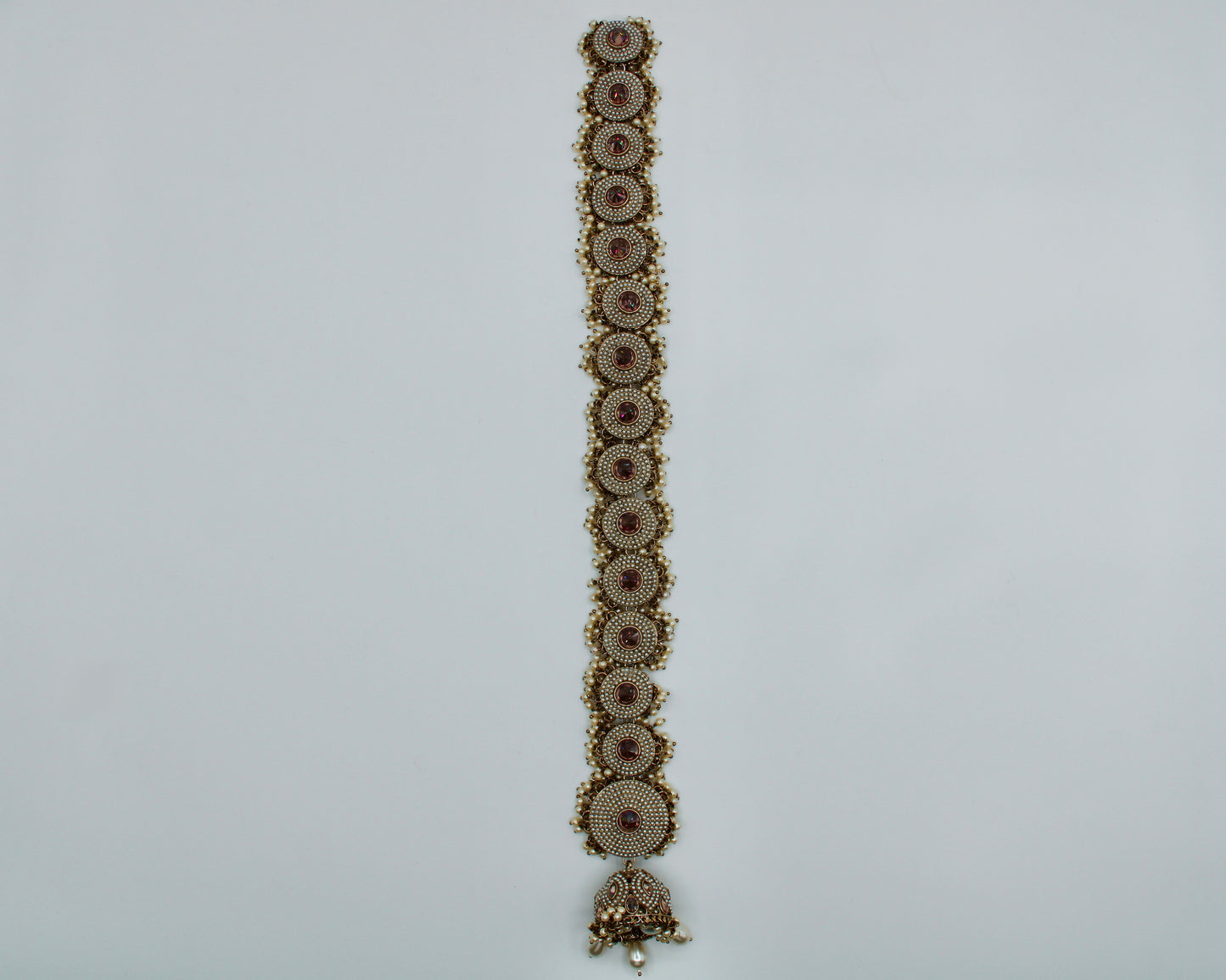 Vintage Zirconia and Faux Pearl Choti - E7019