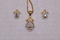 Cubic Zirconia Pendant Set - E1207