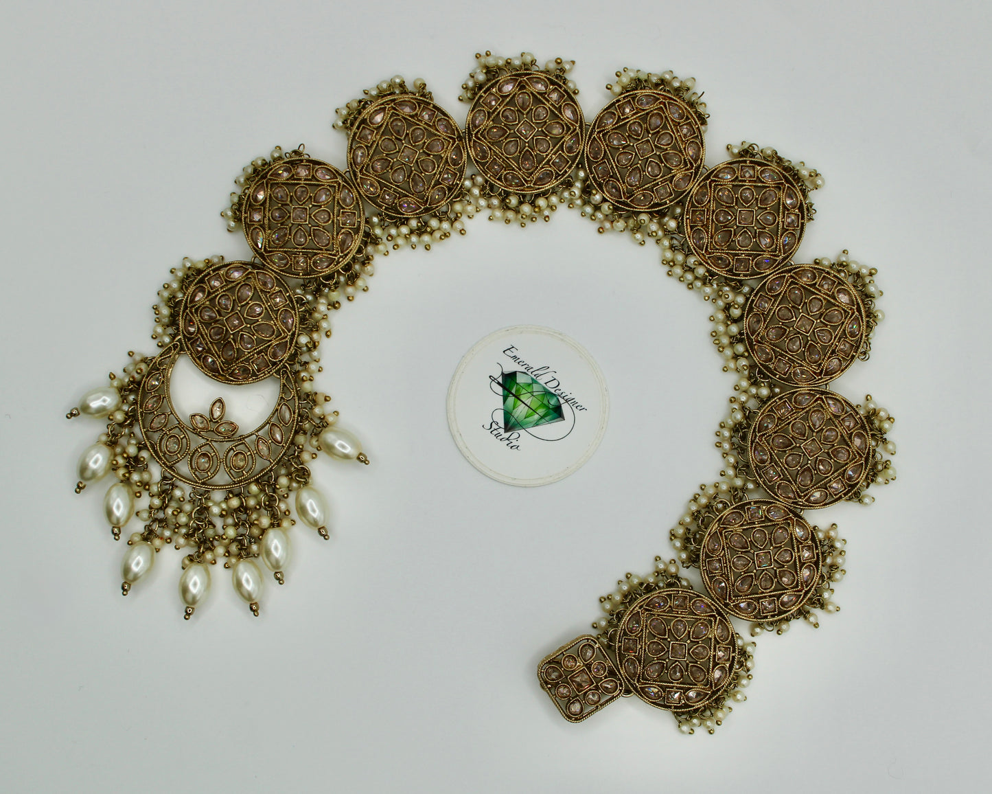 Traditional Zirconia and Pearl Choti - E7016