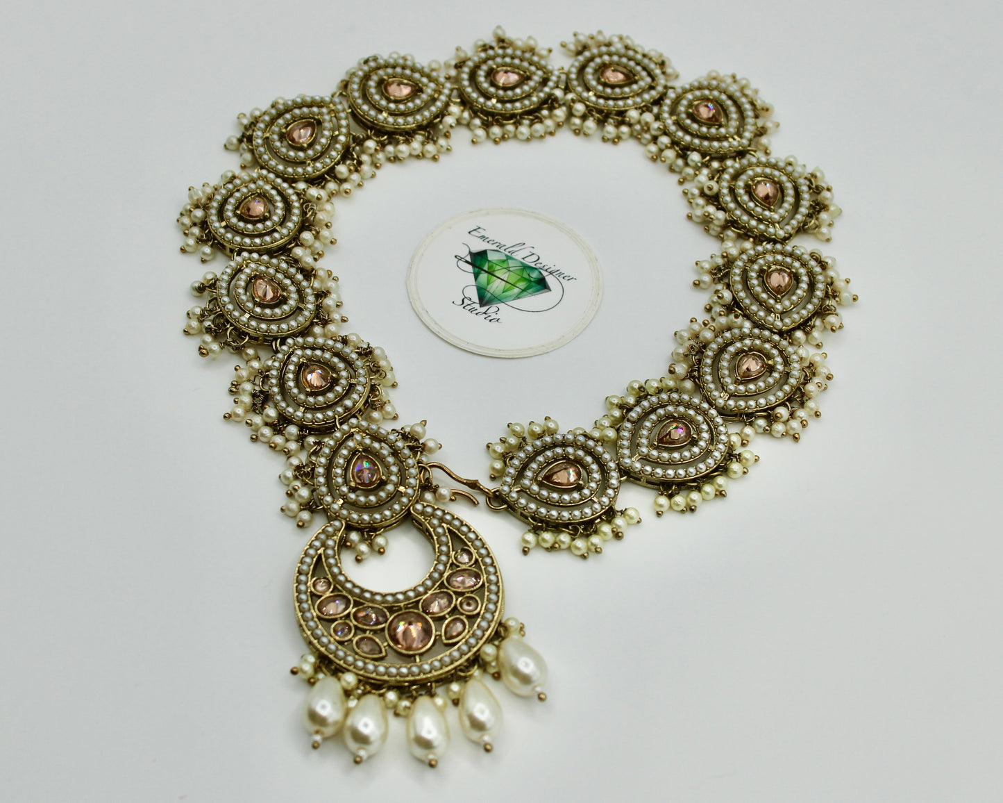 Zirconia and Pearl Choti - E7015