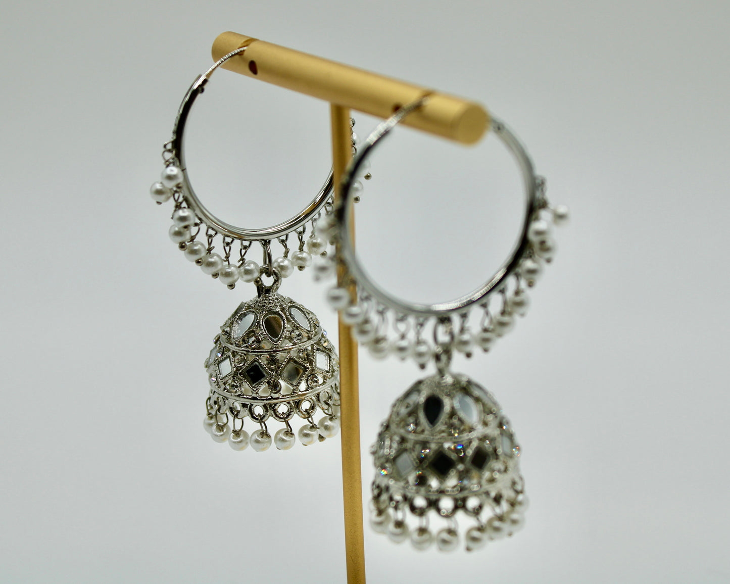 Traditional Sheesha Baali Jhumka Set - E7013