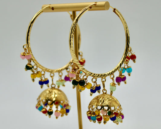 Vintage Baali Jhumka Set - E7012