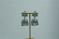 Floral Cubic Zirconia Jhumki Set - E825