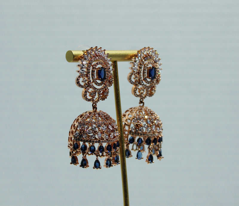 Oval-Cut Cubic Zirconia Earrings - E827