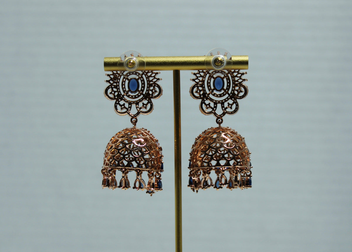 Oval-Cut Cubic Zirconia Earrings - E827