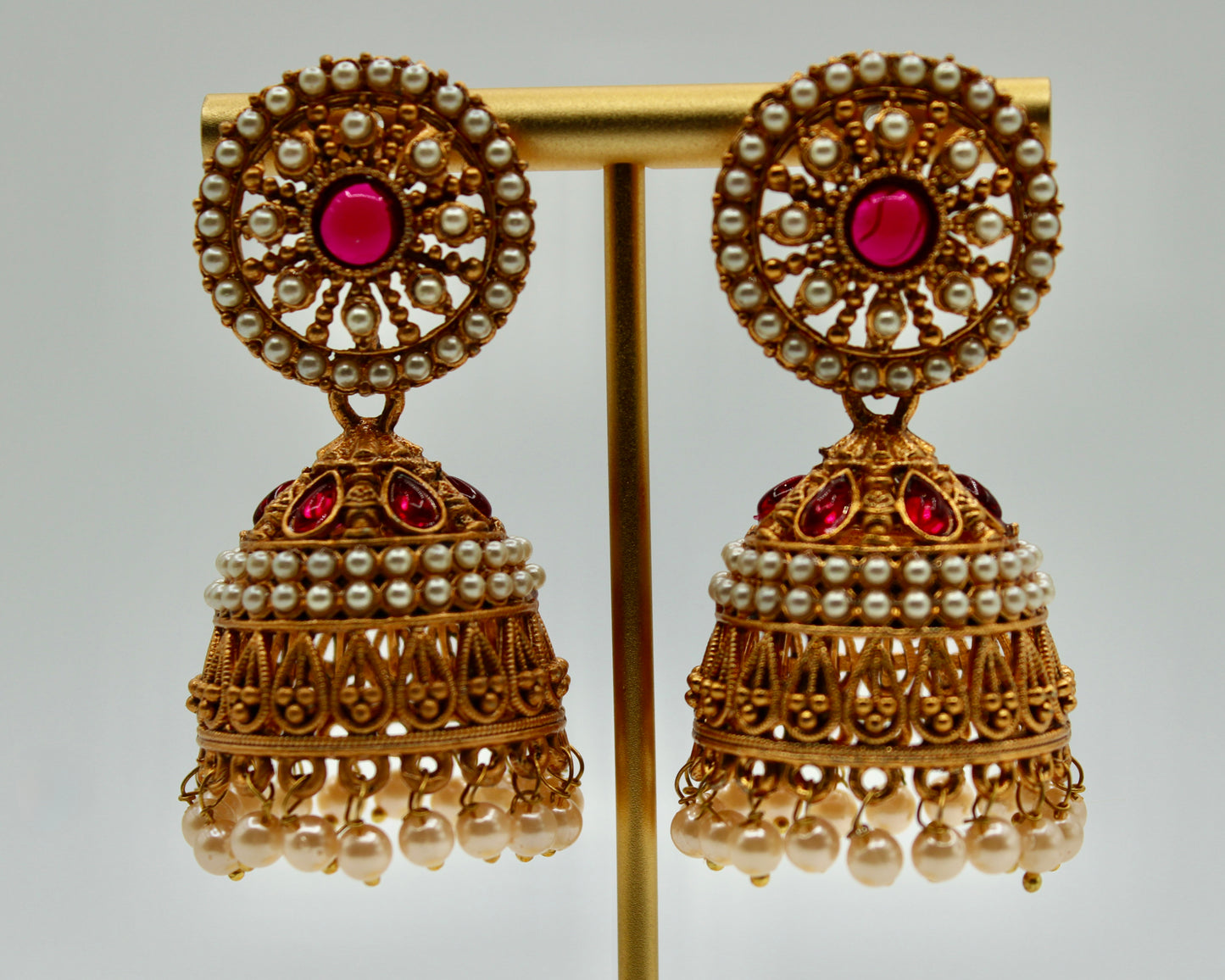 Matte Rajwadi Jhumki Set - E7024