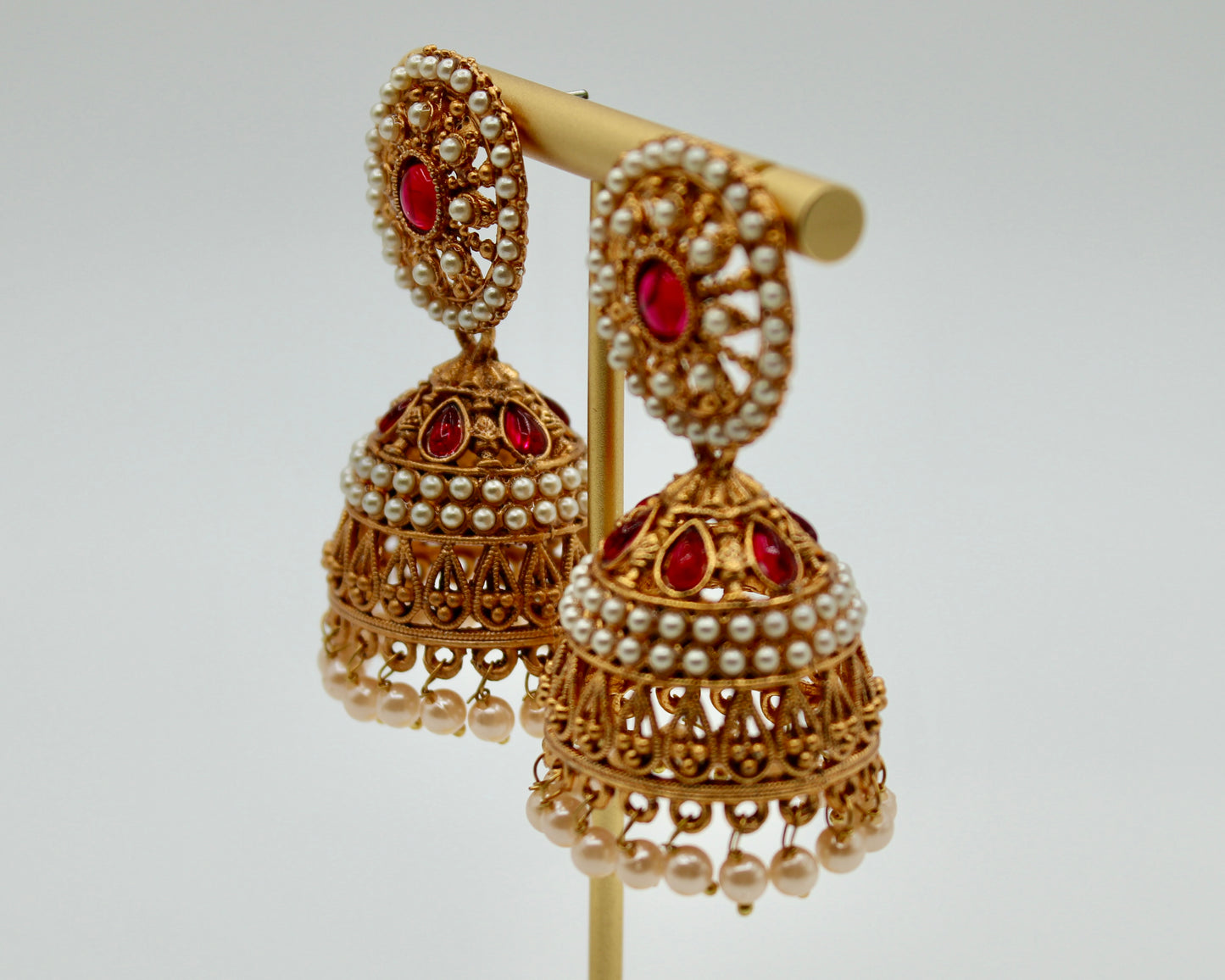 Matte Rajwadi Jhumki Set - E7024