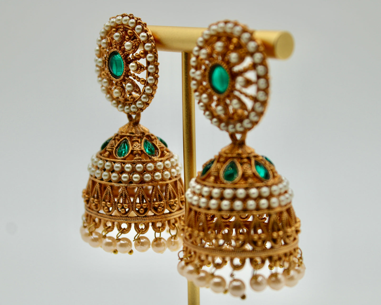 Matte Rajwadi Jhumki Set - E7024