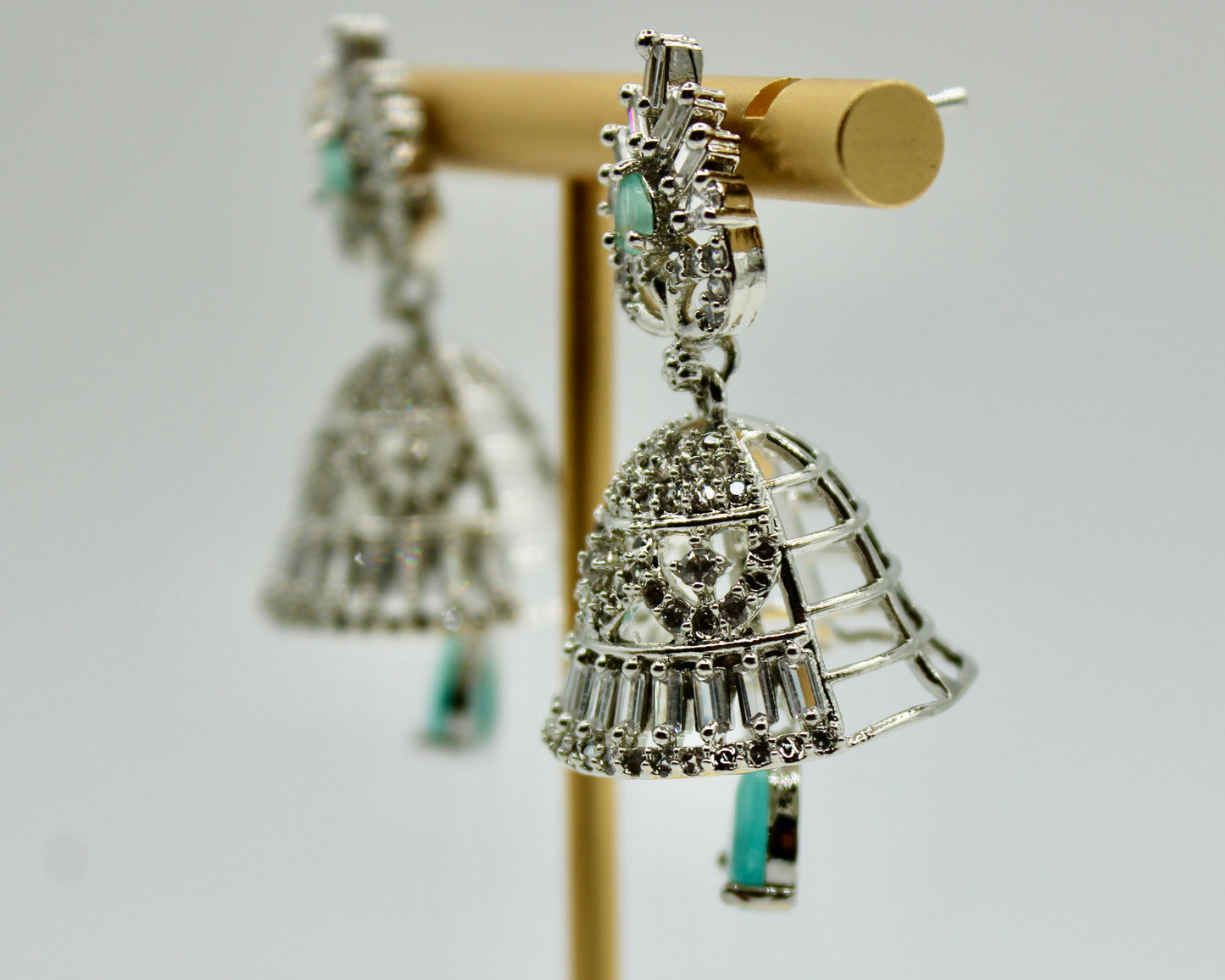 Cubic Zirconia Jhumki Earrings - E7002