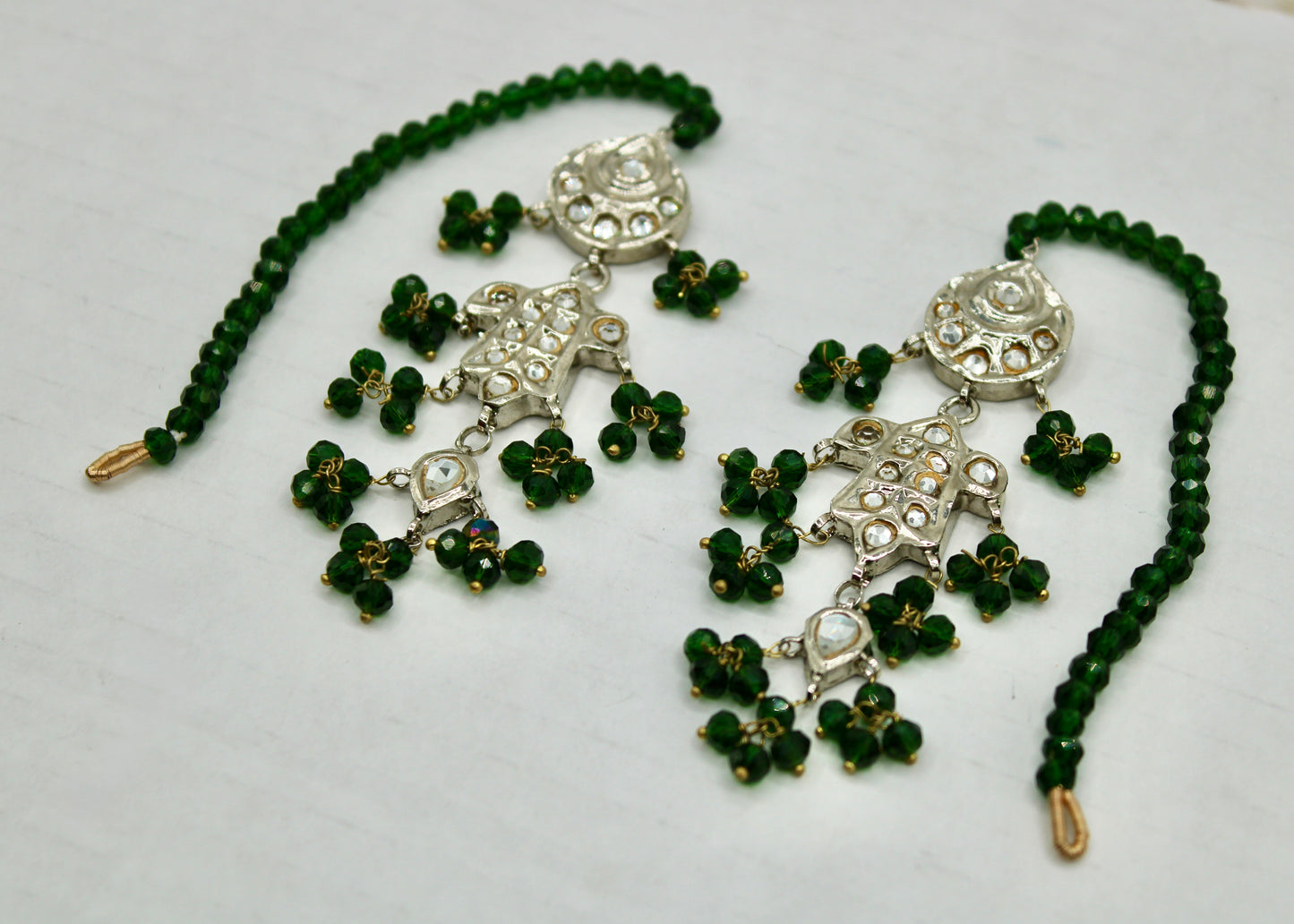 Fusion Thappa Kundan Earrings - E7033