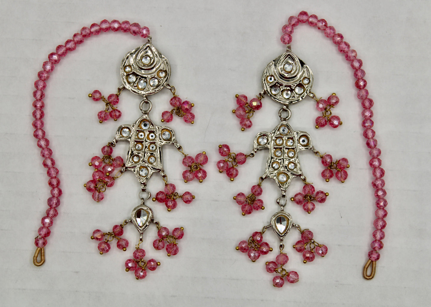 Fusion Thappa Kundan Earrings - E7033