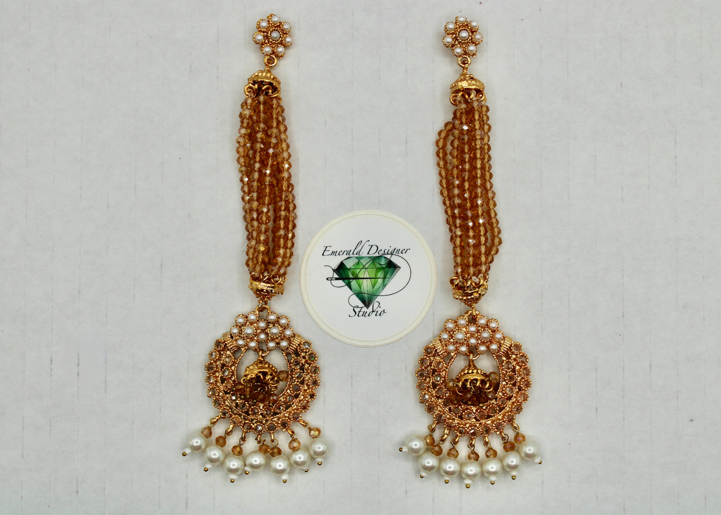 Crystal-Drop Earrings - E7029