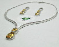 Cubic Zirconia Necklace Set - E857