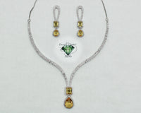 Cubic Zirconia Necklace Set - E857