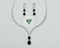 Cubic Zirconia Necklace Set - E857