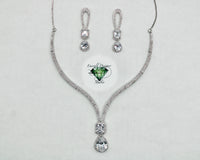 Cubic Zirconia Necklace Set - E857