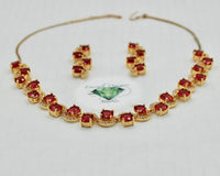 Cubic Zirconia Necklace Set - E844