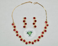 Cubic Zirconia Necklace Set - E844