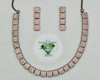 Cubic Zirconia Necklace Set - E394